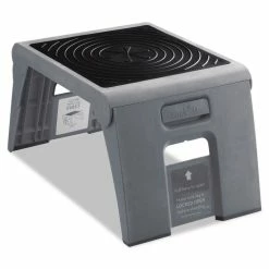 Cramer Folding Step Stool, 1-Step, 300 Lb Capacity, 14 X 11.25 X 9.75, Slate