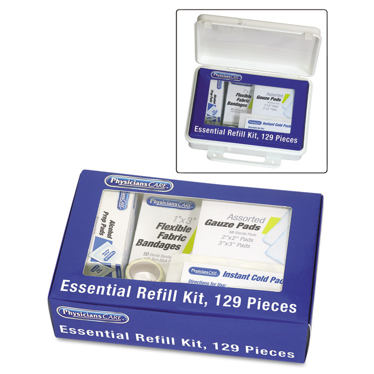Complete Care Essential Refill Kit, 129 Pieces, Box PhysiciansCare® By First Aid Only® Complete Care Essential Refill Kit, 129 Pieces, Box -cuisinart shop 123336