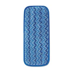 Rubbermaid Commercial Microfiber Wall/Stair Wet Mopping Pad, 13.75 X 5.5 X 0.5, Blue