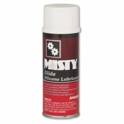 MISTY Glide Silicone Lubricant, Unscented, 10 Oz Aerosol Can, 12/Carton