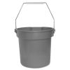 Impact Deluxe Heavy-Duty Bucket, 10 Qt, Polypropylene, Gray, 10.63" Dia -cuisinart shop 184387