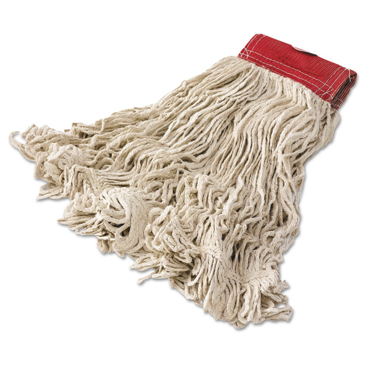 Super Stitch Cotton Looped End Wet Mop Head, Large, 5" Red Headband Rubbermaid Commercial Super Stitch Cotton Looped End Wet Mop Head, Large, 5" Red Headband -cuisinart shop 187433