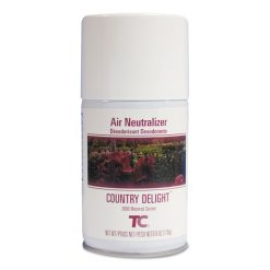 Rubbermaid Commercial TC Microburst Air Neutralizer Refill, Country Delight, 6 Oz Aerosol Spray, 12/Carton