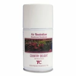 Rubbermaid Commercial TC Microburst Air Neutralizer Refill, Country Delight, 6 Oz Aerosol Spray, 12/Carton