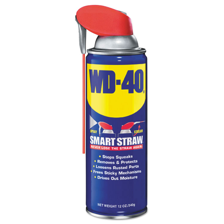 WD-40 Smart Straw Spray Lubricant, 12 Oz Aerosol Can, 12/Carton 3 WD-40 Smart Straw Spray Lubricant, 12 Oz Aerosol Can, 12/Carton