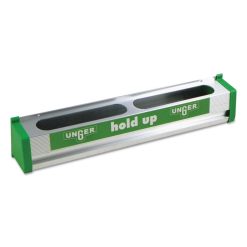 Unger® Hold Up Aluminum Tool Rack, 18w X 3.5d X 3.5h, Aluminum/Green