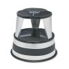 Cramer Kik-Step Steel Step Stool, 2-Step, 350 Lb Capacity, 16" Diameter X 14.25"h, Silvertone -cuisinart shop 27265
