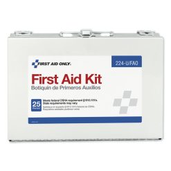 First Aid Only™ First Aid Kit For 25 People, 104 Pieces, OSHA Compliant, Metal Case -cuisinart shop 628982