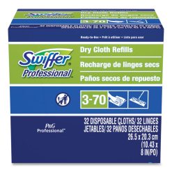 Swiffer Dry Refill Cloths, 10.63 X 8, White, 32/Box