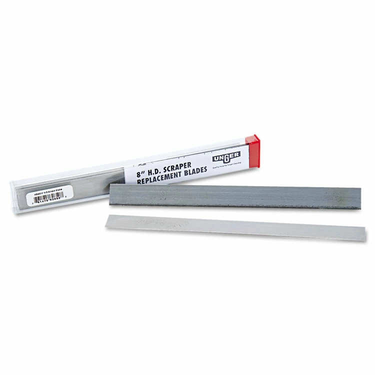 Unger® Replacement Blade For Heavy-Duty Scraper, Carbon Steel, 10/Pack