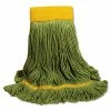 Boardwalk® EcoMop Looped-End Mop Head, Recycled Fibers, Large Size, Green
