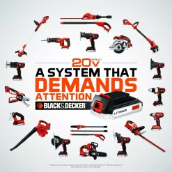 Trimmers BLACK+DECKER 18 In. 20V MAX Lithium-Ion Cordless Pole Hedge Trimmer With (1) 1.5Ah Battery And Charger Included 13 Trimmers BLACK+DECKER 18 In. 20V MAX Lithium-Ion Cordless Pole Hedge Trimmer With (1) 1.5Ah Battery And Charger Included -cuisinart shop black decker cordless hedge trimmers lpht120 fa 1000
