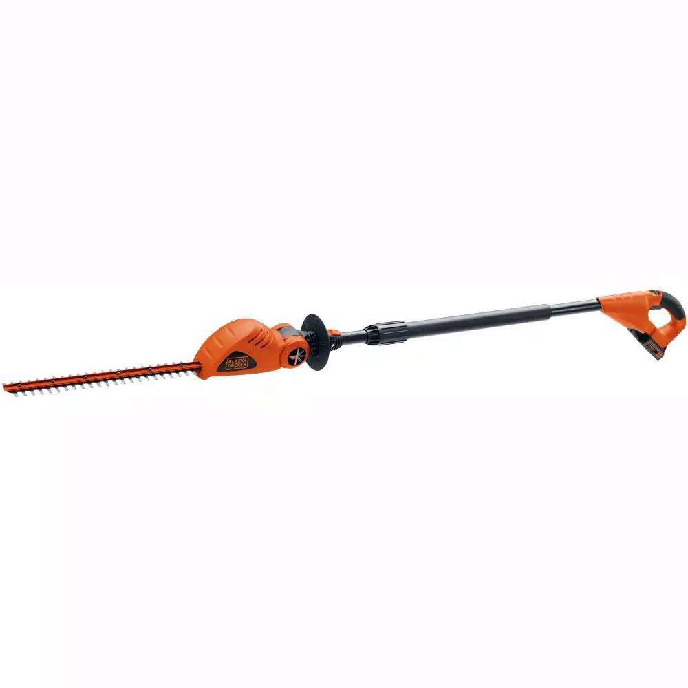 Trimmers BLACK+DECKER 18 In. 20V Max Lithium-Ion Cordless Pole Hedge Trimmer With (2) 1.5Ah Batteries And Charger Included