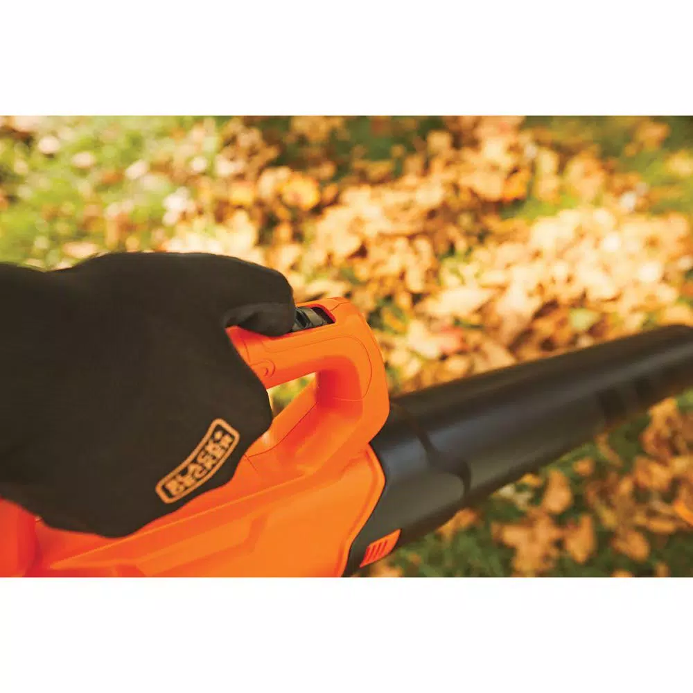 BLACK+DECKER 90 MPH 320 CFM 20V MAX Lithium-Ion Handheld Axial Blower with (1) 2.0Ah Battery and Charger Included Leaf Blowers BLACK+DECKER 90 MPH 320 CFM 20V MAX Lithium-Ion Handheld Axial Blower With (1) 2.0Ah Battery And Charger Included -cuisinart shop black decker cordless leaf blowers bcbl700d1 1d 1000