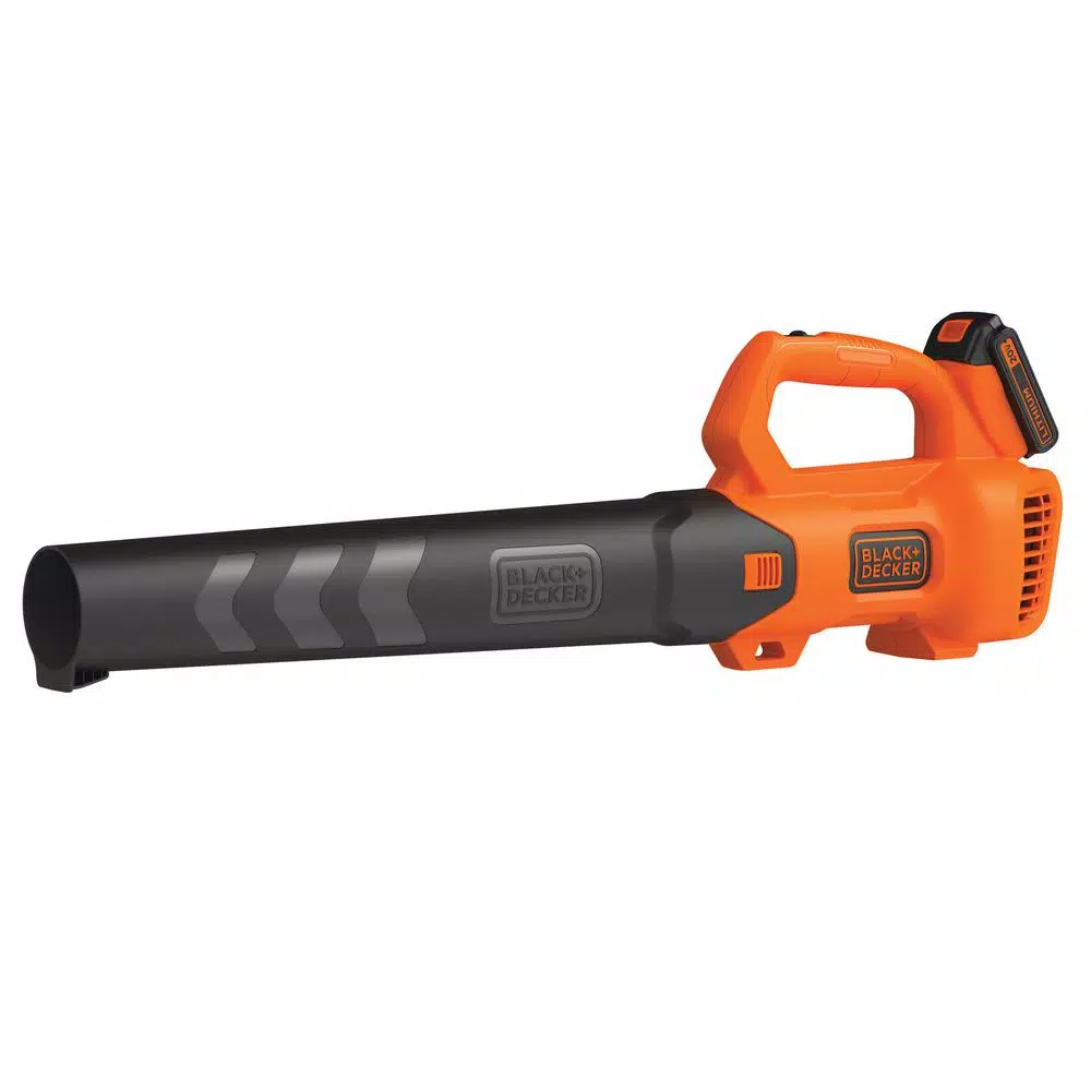 BLACK+DECKER 90 MPH 320 CFM 20V MAX Lithium-Ion Handheld Axial Blower with (1) 2.0Ah Battery and Charger Included Leaf Blowers BLACK+DECKER 90 MPH 320 CFM 20V MAX Lithium-Ion Handheld Axial Blower With (1) 2.0Ah Battery And Charger Included -cuisinart shop black decker cordless leaf blowers bcbl700d1 1f 1000