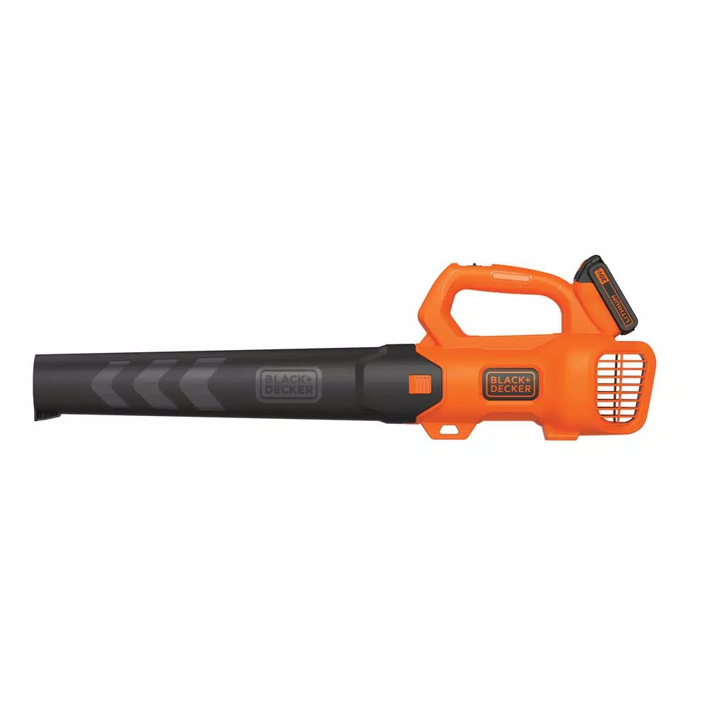 BLACK+DECKER 90 MPH 320 CFM 20V MAX Lithium-Ion Handheld Axial Blower with (1) 2.0Ah Battery and Charger Included Leaf Blowers BLACK+DECKER 90 MPH 320 CFM 20V MAX Lithium-Ion Handheld Axial Blower With (1) 2.0Ah Battery And Charger Included -cuisinart shop black decker cordless leaf blowers bcbl700d1 c3 1000