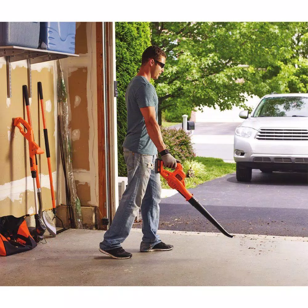 Leaf Blowers BLACK+DECKER 130 MPH 100 CFM 20V MAX Lithium-Ion Cordless Handheld Leaf Sweeper With (1) 1.5Ah Battery And Charger Included 8 Leaf Blowers BLACK+DECKER 130 MPH 100 CFM 20V MAX Lithium-Ion Cordless Handheld Leaf Sweeper With (1) 1.5Ah Battery And Charger Included - Image 6