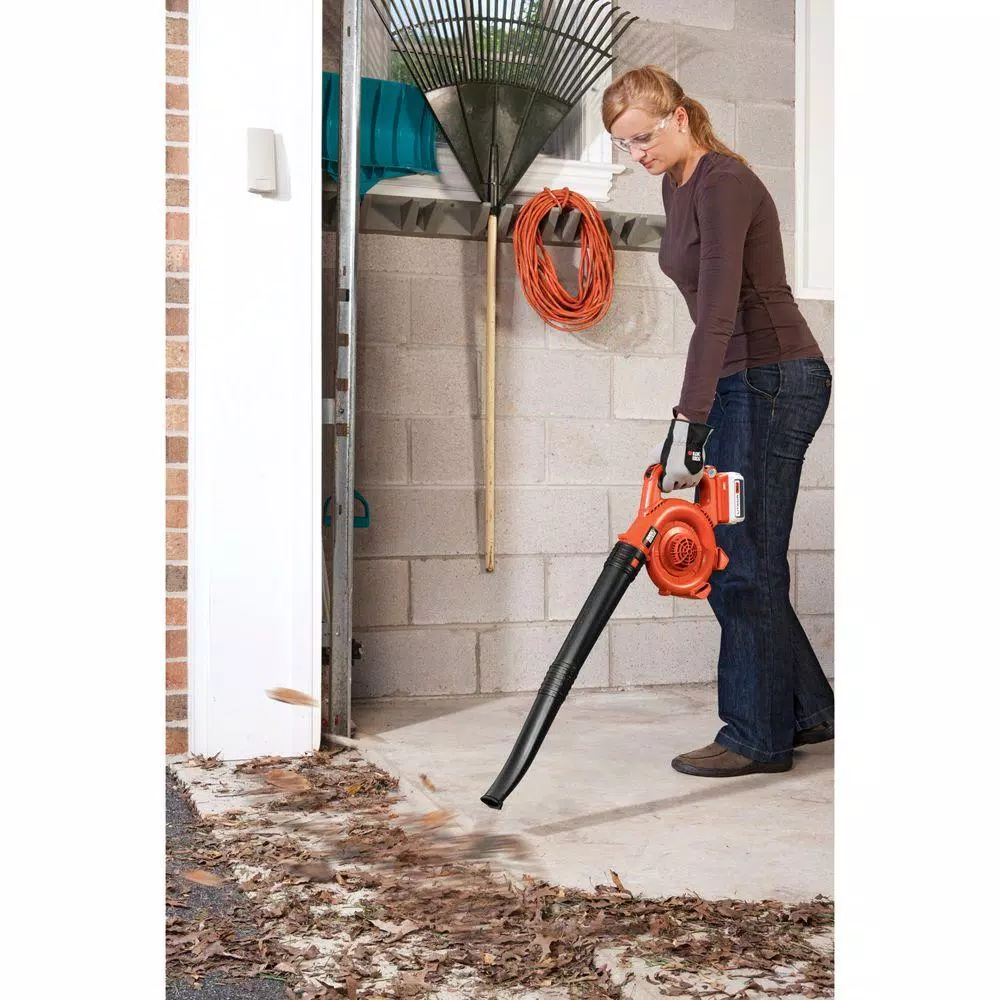 BLACK+DECKER 120 MPH 90 CFM 40V MAX Lithium-Ion Cordless Handheld Leaf Sweeper (Tool Only) Leaf Blowers BLACK+DECKER 120 MPH 90 CFM 40V MAX Lithium-Ion Cordless Handheld Leaf Sweeper (Tool Only) -cuisinart shop black decker cordless leaf blowers lsw36b 1f 1000