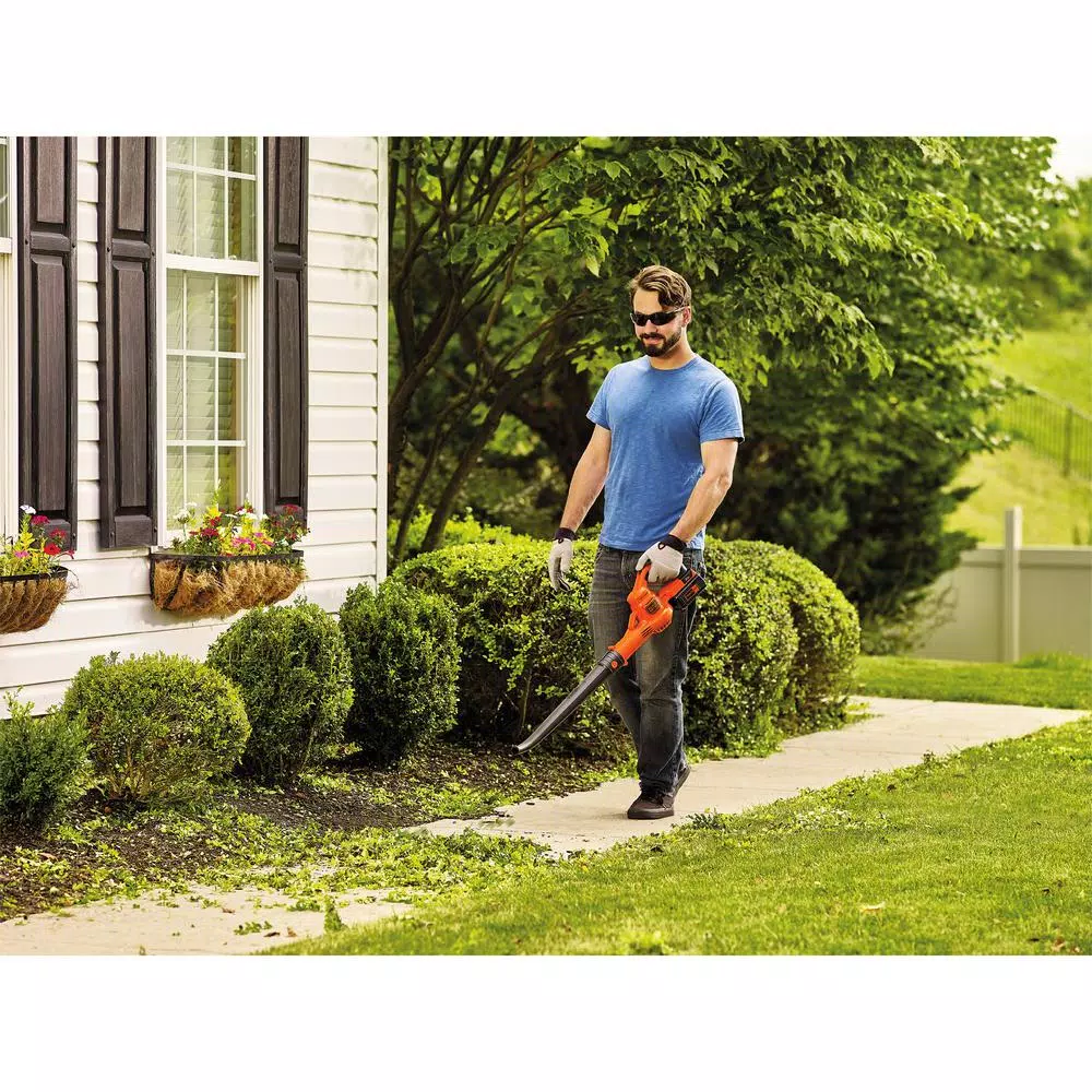 Leaf Blowers BLACK+DECKER 125 MPH 90 CFM 40V Max Lithium-Ion Sweeper With (1) 1.5Ah Battery & Charger Included - Image 4