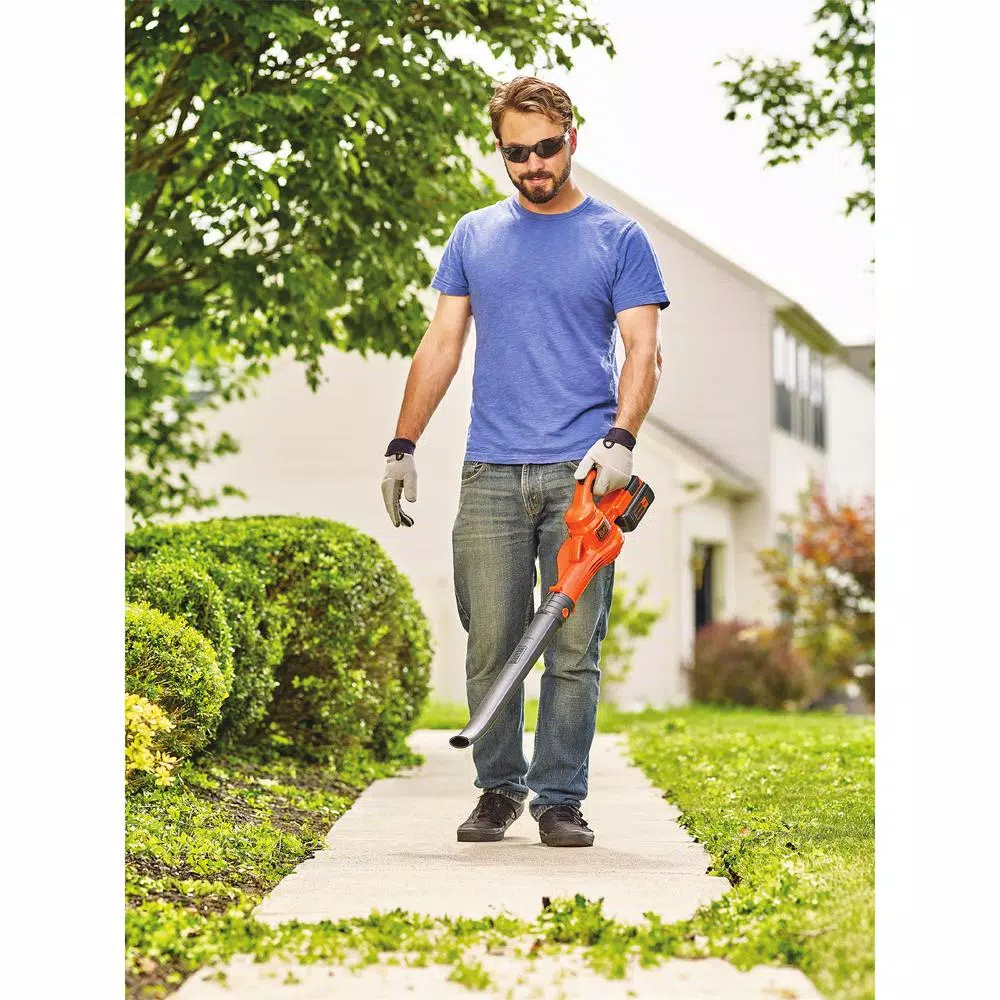 Leaf Blowers BLACK+DECKER 125 MPH 90 CFM 40V Max Lithium-Ion Sweeper With (1) 1.5Ah Battery & Charger Included - Image 5