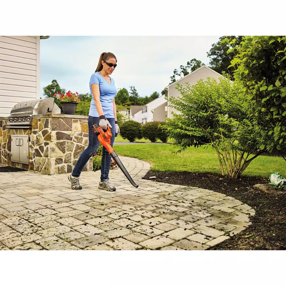 Leaf Blowers BLACK+DECKER 125 MPH 90 CFM 40V Max Lithium-Ion Sweeper With (1) 1.5Ah Battery & Charger Included - Image 2