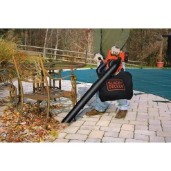 Leaf Blowers BLACK+DECKER 120 MPH 90 CFM 40V MAX Lithium-Ion Cordless Handheld Leaf Sweeper/Vacuum With (1) 1.5Ah Battery And Charger Included -cuisinart shop black decker cordless leaf blowers lswv36 1f 1000