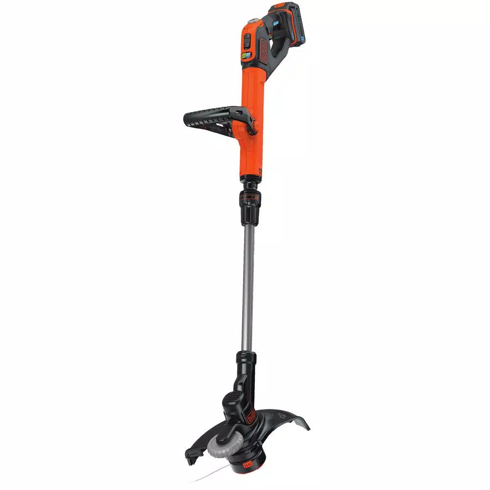 Trimmers BLACK+DECKER SMARTECH 20V Max Lithium Ion Cordless EASYFEED String Trimmer With (1) 1.5Ah Battery & Charger Included