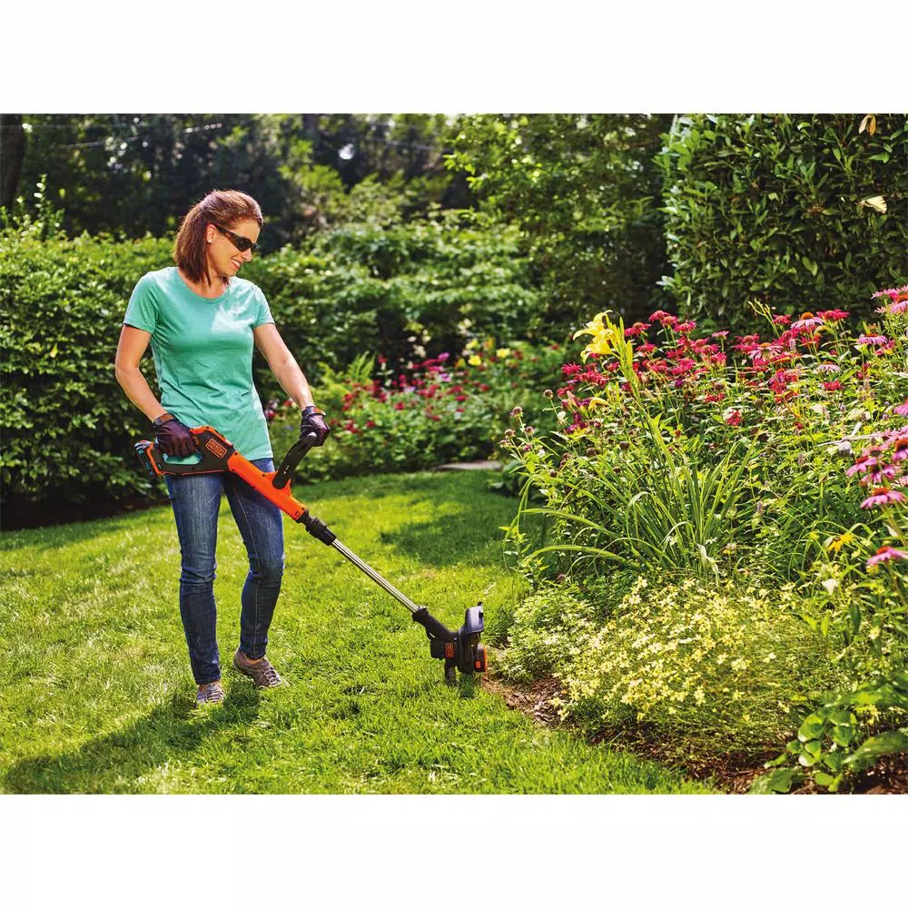 Trimmers BLACK+DECKER SMARTECH 20V Max Lithium Ion Cordless EASYFEED String Trimmer With (1) 1.5Ah Battery & Charger Included - Image 6