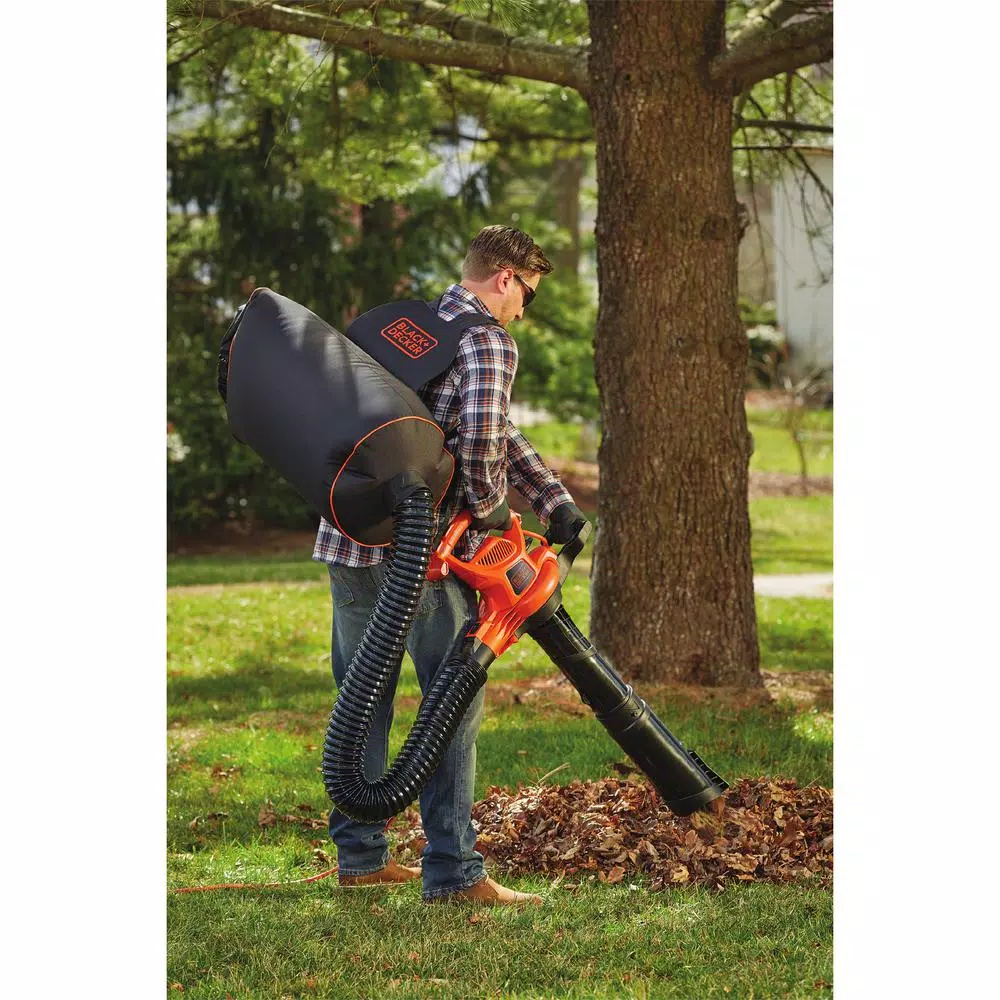 Leaf Blowers BLACK+DECKER 250 MPH 400 CFM 12 Amp 3-in-1 Corded Electric Backpack Leaf Blower/Vac/Mulcher 12 Leaf Blowers BLACK+DECKER 250 MPH 400 CFM 12 Amp 3-in-1 Corded Electric Backpack Leaf Blower/Vac/Mulcher - Image 10