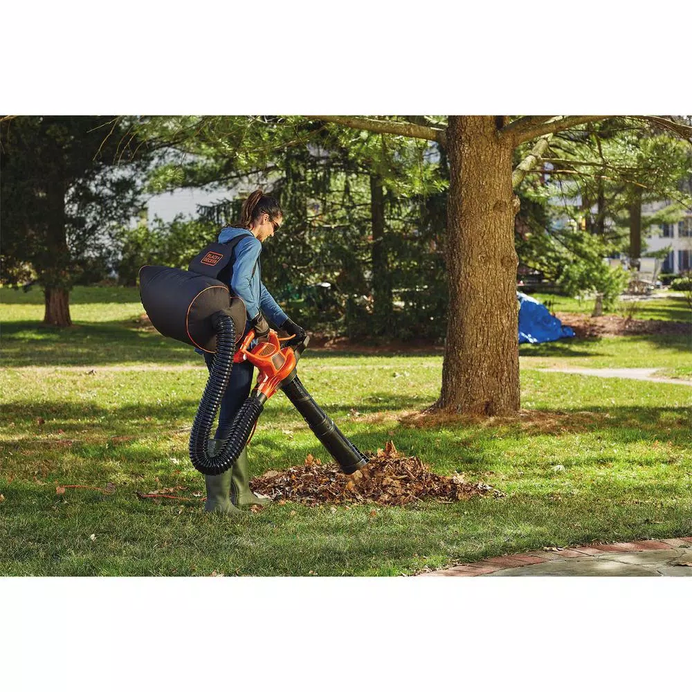 Leaf Blowers BLACK+DECKER 250 MPH 400 CFM 12 Amp 3-in-1 Corded Electric Backpack Leaf Blower/Vac/Mulcher 8 Leaf Blowers BLACK+DECKER 250 MPH 400 CFM 12 Amp 3-in-1 Corded Electric Backpack Leaf Blower/Vac/Mulcher - Image 6