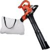 Leaf Blowers BLACK+DECKER 230 MPH 385 CFM 12-Amp Corded Electric 3-in-1 Handheld Leaf Blower/Vacuum/Mulcher -cuisinart shop black decker electric leaf blowers bv3600 64 1000