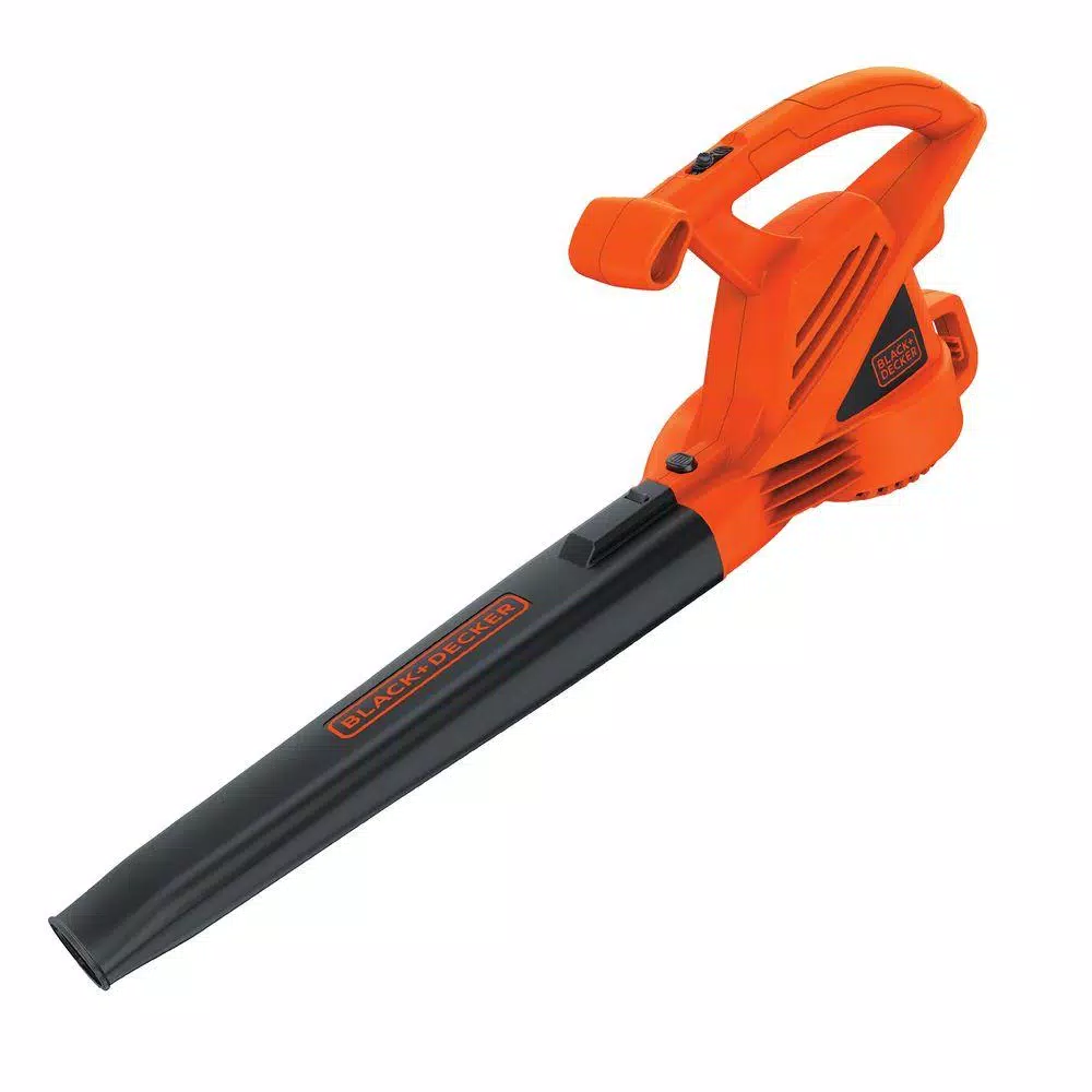 Leaf Blowers BLACK+DECKER 180 MPH 220 CFM 7-Amp Corded Electric Handheld Leaf Blower