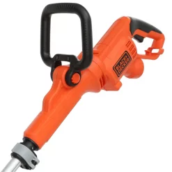 Trimmers BLACK+DECKER 14 In. 7.5-Amp Corded Electric Curved Shaft High Performance Single Line 2-in-1 String Grass Trimmer/Lawn Edger -cuisinart shop black decker electric string trimmers gh3000 40 1000
