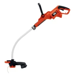 Trimmers BLACK+DECKER 14 In. 7.5-Amp Corded Electric Curved Shaft High Performance Single Line 2-in-1 String Grass Trimmer/Lawn Edger -cuisinart shop black decker electric string trimmers gh3000 66 1000