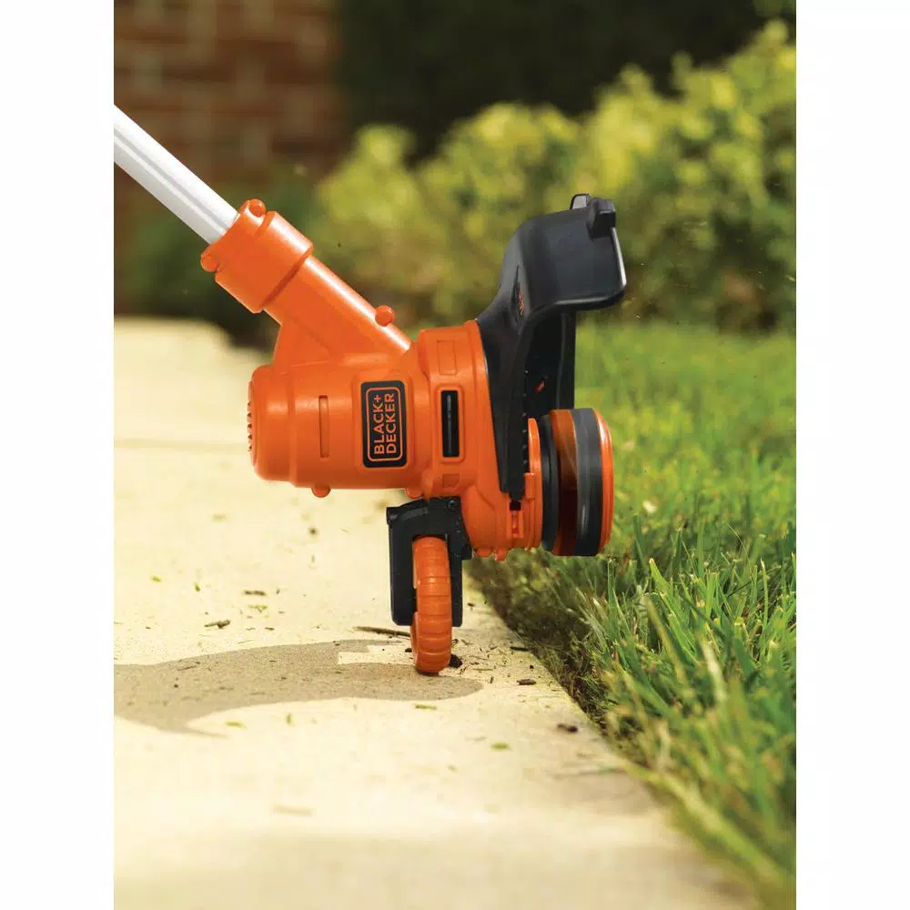 BLACK+DECKER 14 in. 6.5-Amp Corded Electric Straight Shaft Single Line 2-in-1 String Grass Trimmer/Lawn Edger Trimmers BLACK+DECKER 14 In. 6.5-Amp Corded Electric Straight Shaft Single Line 2-in-1 String Grass Trimmer/Lawn Edger -cuisinart shop black decker electric string trimmers gh900 1d 1000