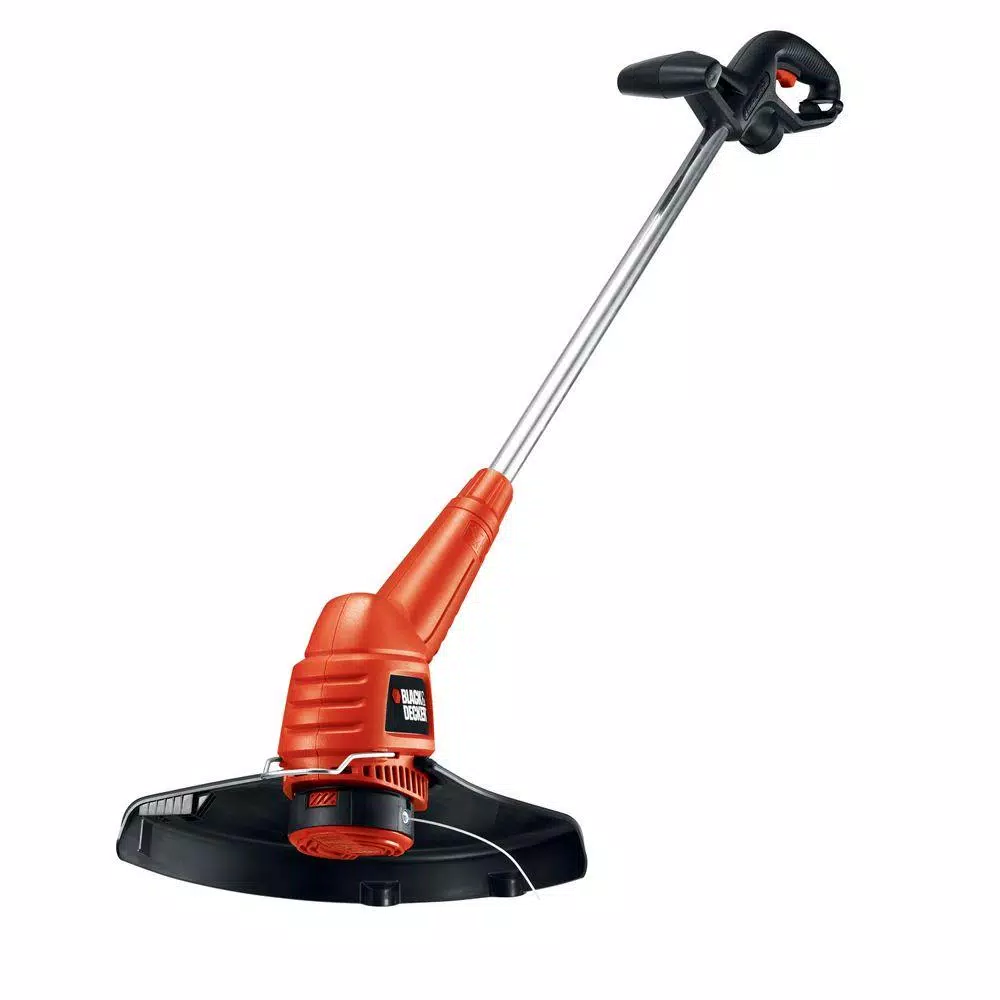 Trimmers BLACK+DECKER 13 In. 4.4 Amp Corded Electric Straight Shaft Single Line 2-in-1 String Grass Trimmer/Lawn Edger