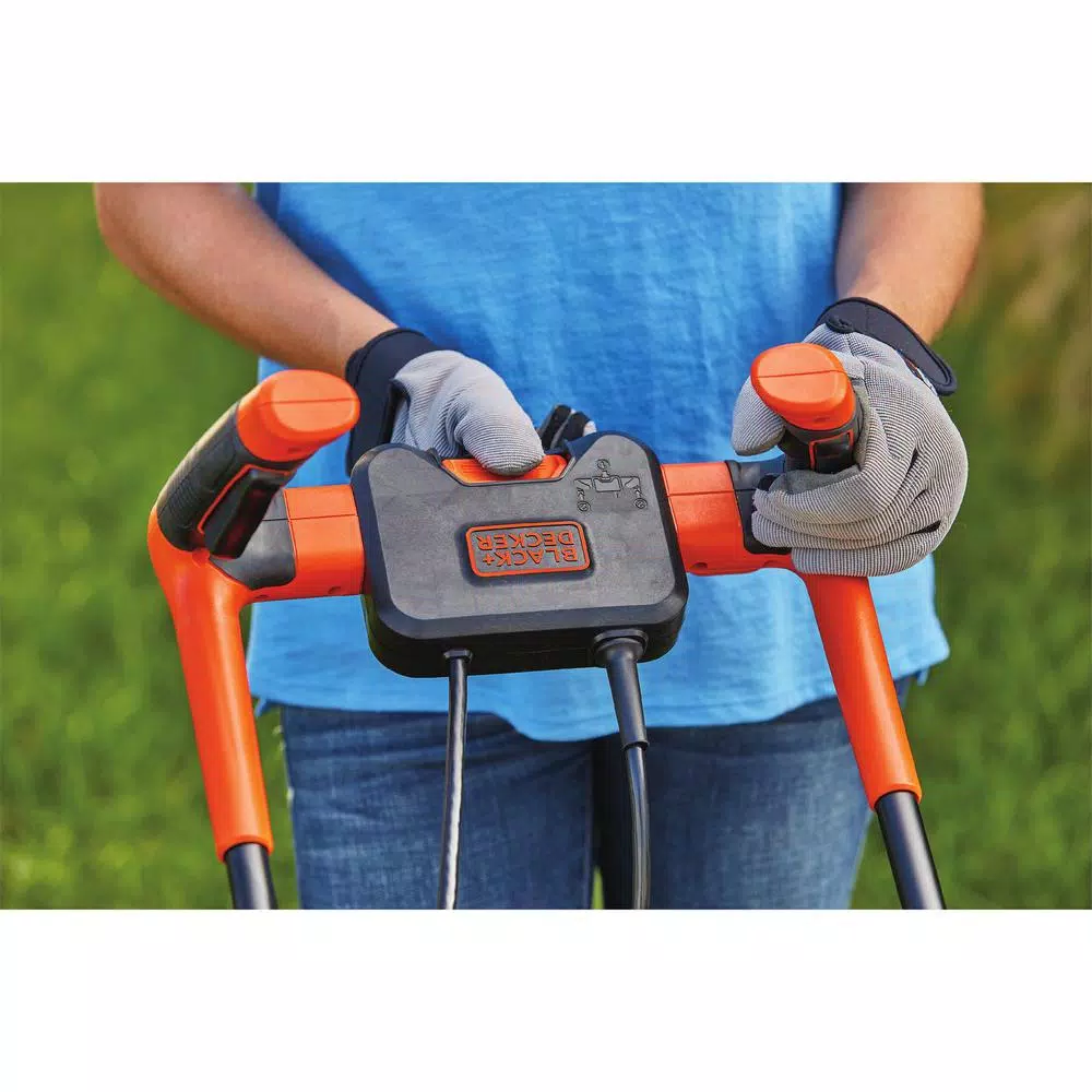 BLACK+DECKER 15 in. 10 Amp Corded Electric Walk Behind Push Mower Lawn Mowers BLACK+DECKER 15 In. 10 Amp Corded Electric Walk Behind Push Mower -cuisinart shop black decker push lawn mowers bemw472bh 40 1000