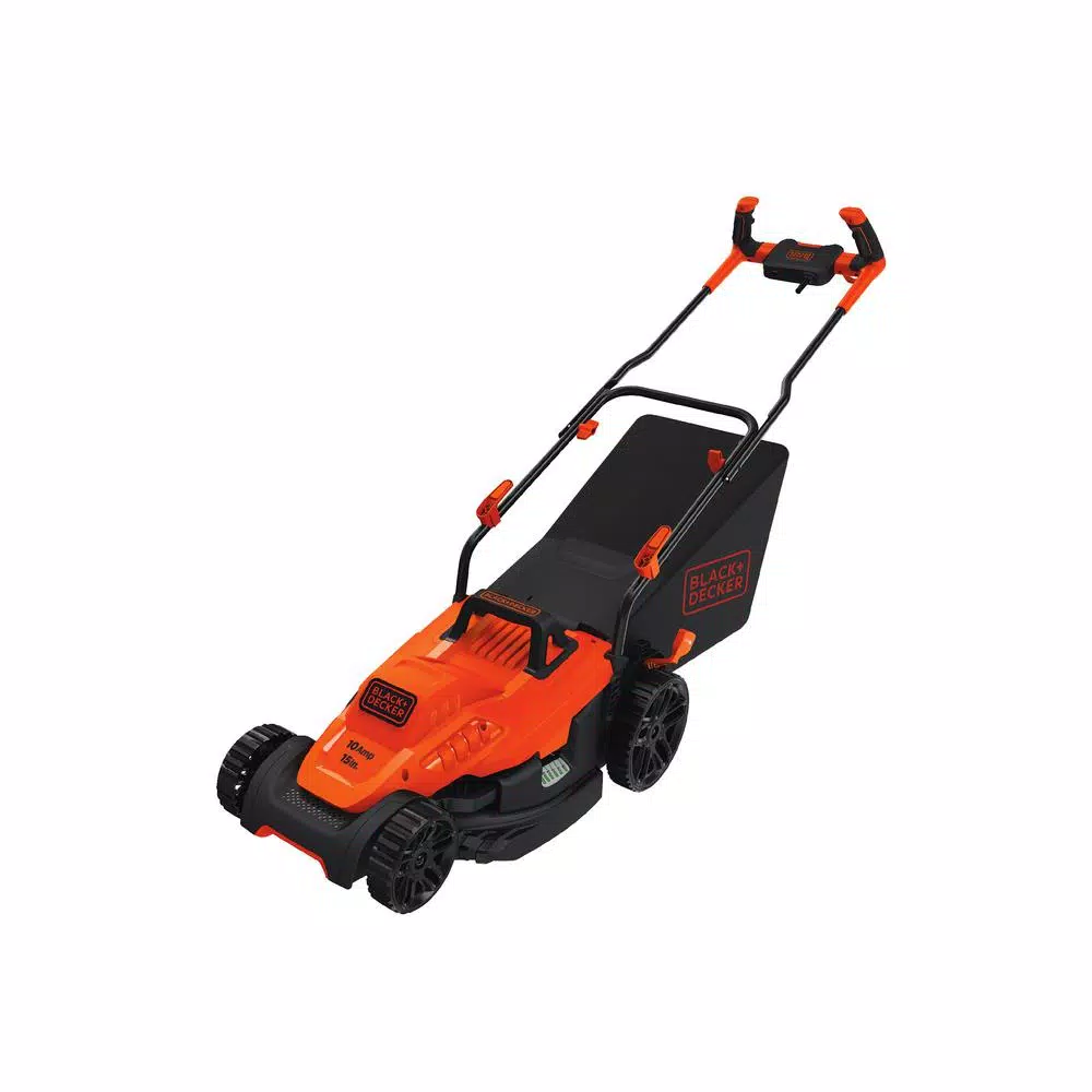 BLACK+DECKER 15 in. 10 Amp Corded Electric Walk Behind Push Mower Lawn Mowers BLACK+DECKER 15 In. 10 Amp Corded Electric Walk Behind Push Mower -cuisinart shop black decker push lawn mowers bemw472bh 4f 1000