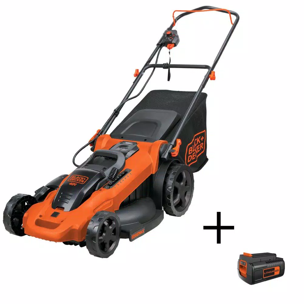 Lawn Mowers BLACK+DECKER 20 In. 40V MAX Lithium-Ion Cordless Walk Behind Push Mower With (3) 2.0Ah Batteries And Charger Included 3 Lawn Mowers BLACK+DECKER 20 In. 40V MAX Lithium-Ion Cordless Walk Behind Push Mower With (3) 2.0Ah Batteries And Charger Included