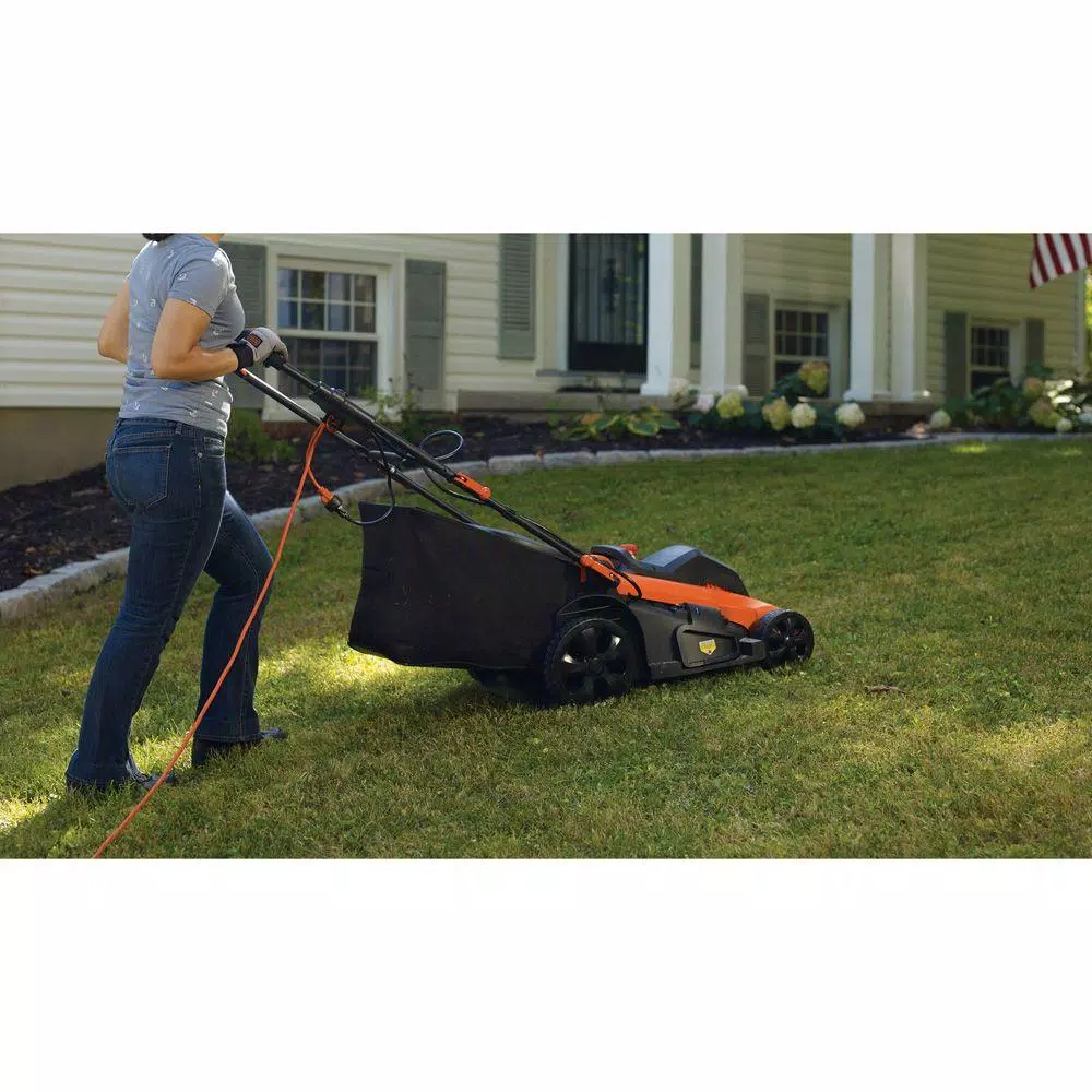 BLACK+DECKER 20 in. 13-Amp Corded Electric Walk Behind Push Lawn Mower Lawn Mowers BLACK+DECKER 20 In. 13-Amp Corded Electric Walk Behind Push Lawn Mower -cuisinart shop black decker push lawn mowers mm2000 d4 1000