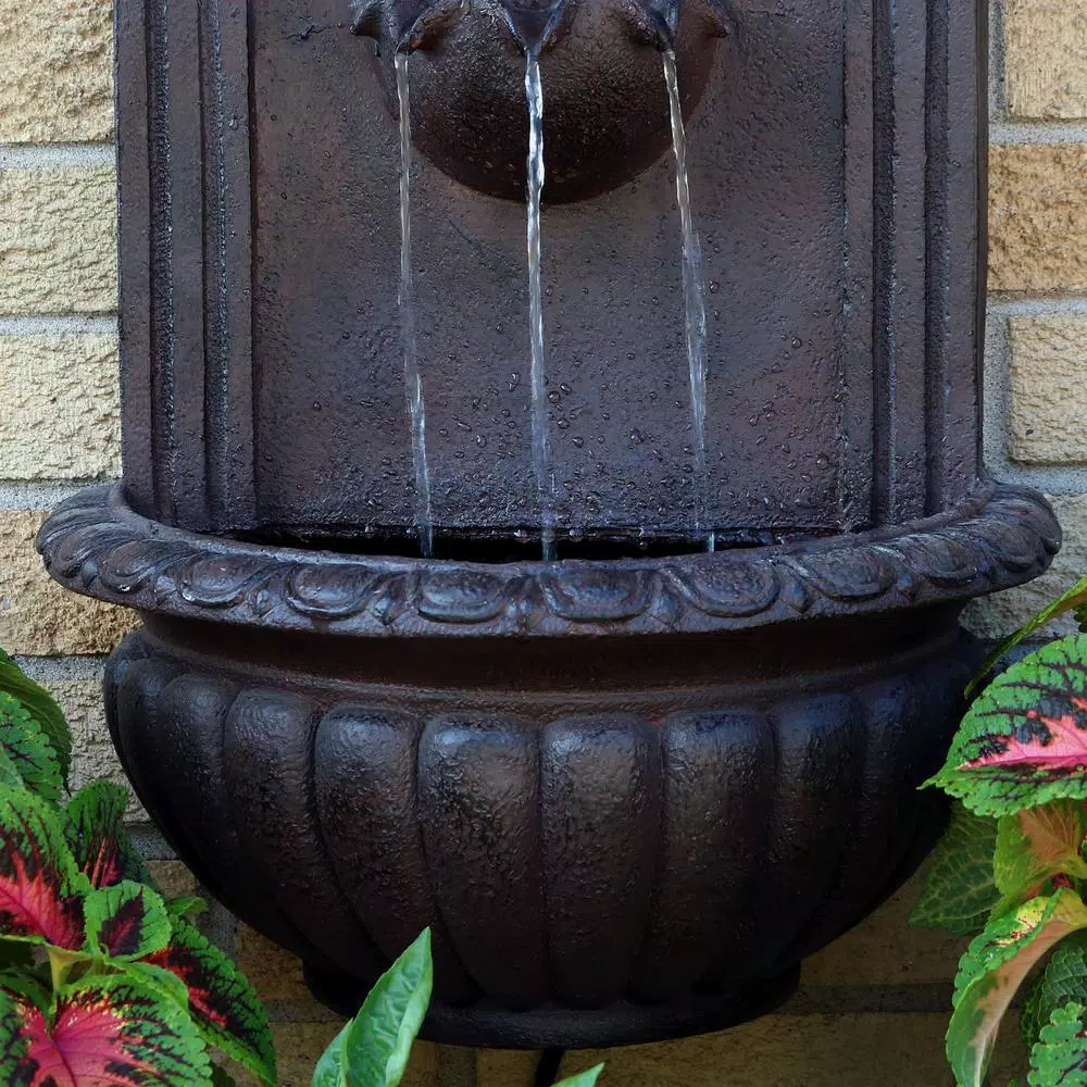 Outdoor Decor Sunnydaze Decor Florence Iron Electric Powered Wall Fountain - Image 4