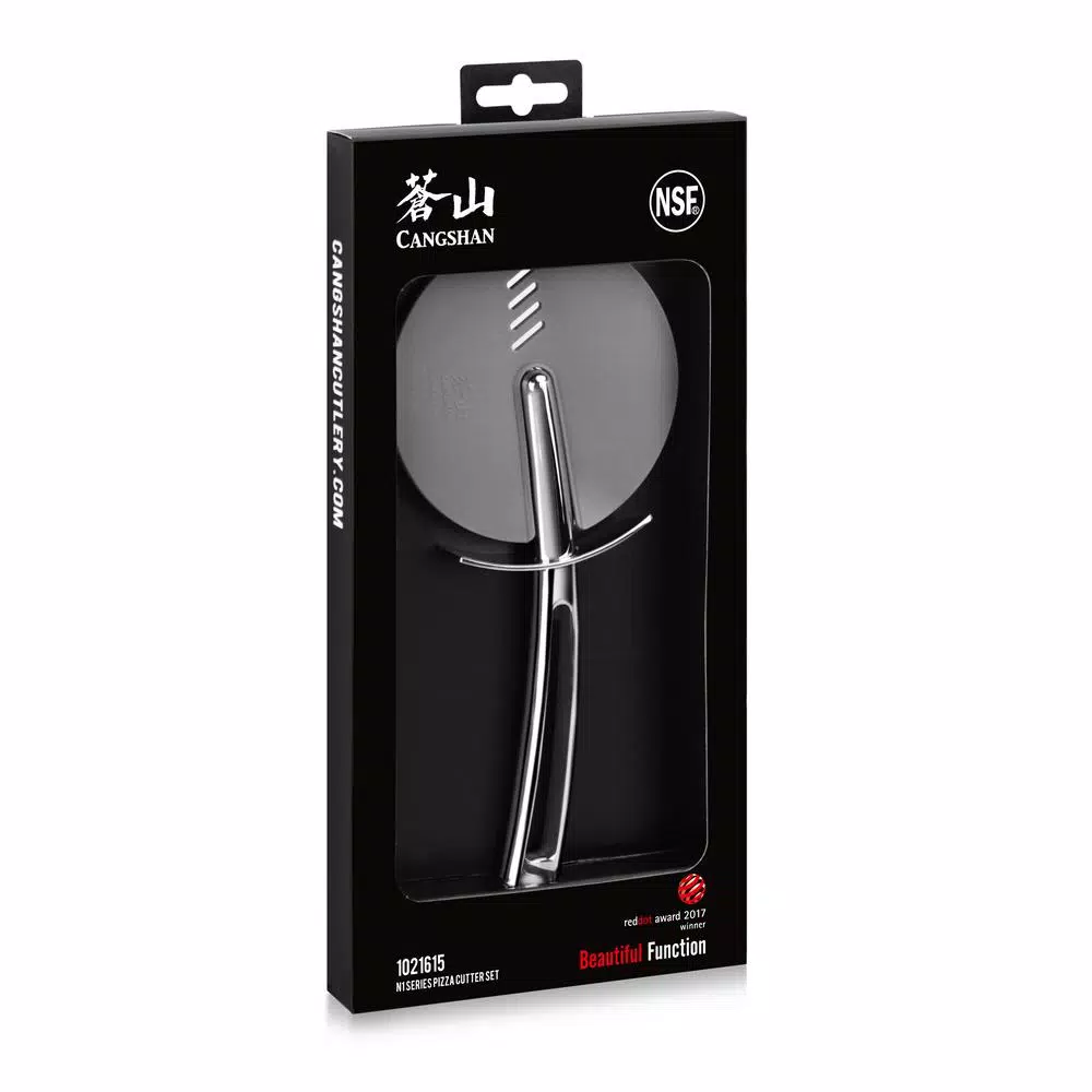 Cangshan Stainless Steel 18/10 Forged 4 in. Dia Pizza Cutter Grill Accessories Cangshan Stainless Steel 18/10 Forged 4 In. Dia Pizza Cutter -cuisinart shop cangshan pizza accessories 1021615 4f 1000