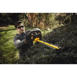 Trimmers DEWALT 22 In. 20V MAX Lithium-Ion Cordless Hedge Trimmer With (1) 5.0Ah Battery, Charger And Bonus Handheld Leaf Blower -cuisinart shop dewalt cordless hedge trimmers dcbl720b820p1 fa 1000
