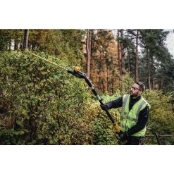 Trimmers DEWALT 20V MAX Lithium-Ion Cordless Pole Hedge Trimmer Kit With (1) Battery 4.0Ah, Charger, Sheath And Shoulder Strap Included -cuisinart shop dewalt cordless hedge trimmers dcph820m1 66 1000