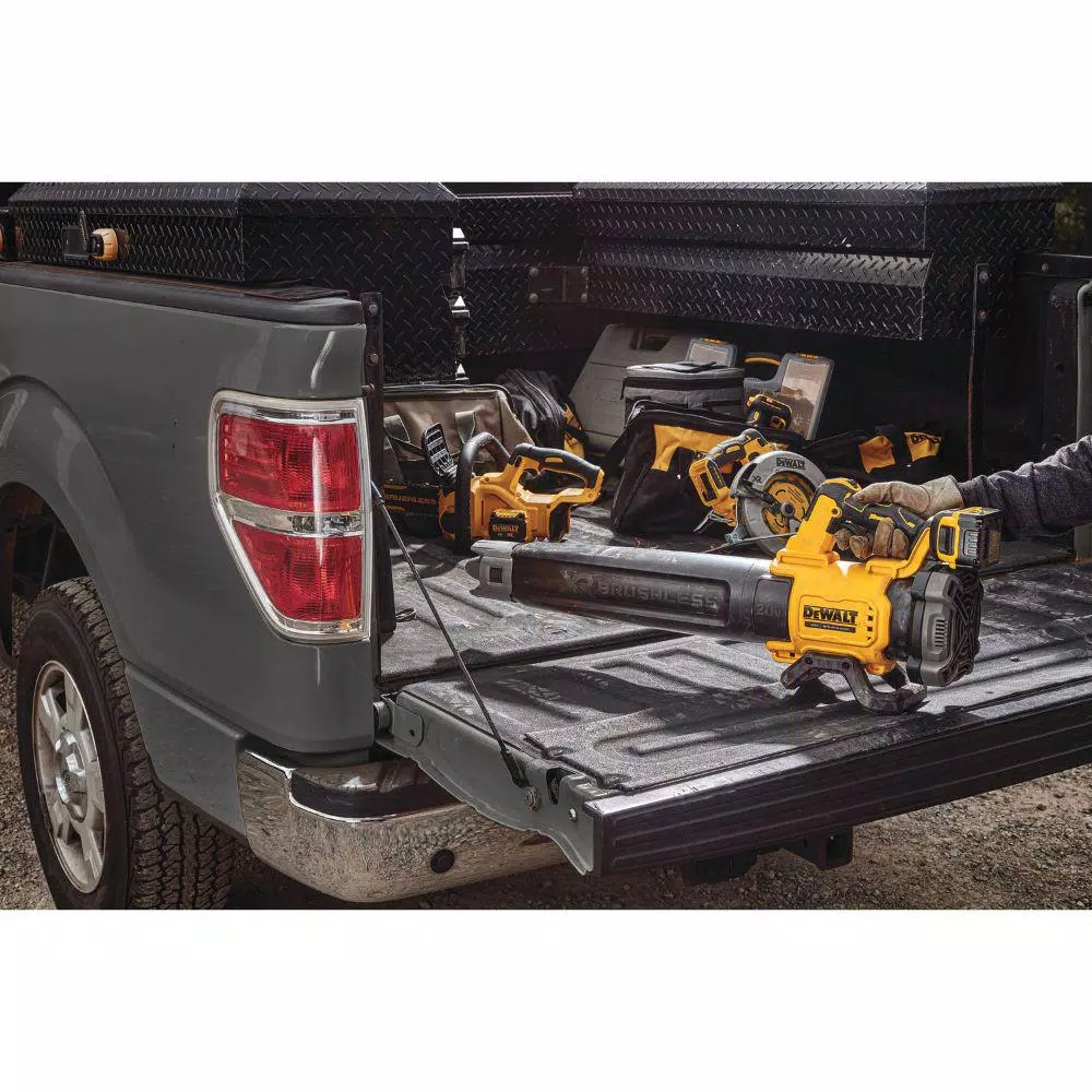 Leaf Blowers DEWALT 125 MPH 450 CFM 20V MAX Cordless Brushless Blower With (1) 5.0Ah Battery & Charger W/8 In. 20V MAX Pole Saw (Tool Only) - Image 7