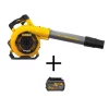 Leaf Blowers DEWALT 129 MPH 423 CFM 60V MAX Lithium Ion Cordless FLEXVOLT Handheld Leaf Blower With (2) 3.0Ah Batteries And Charger Included