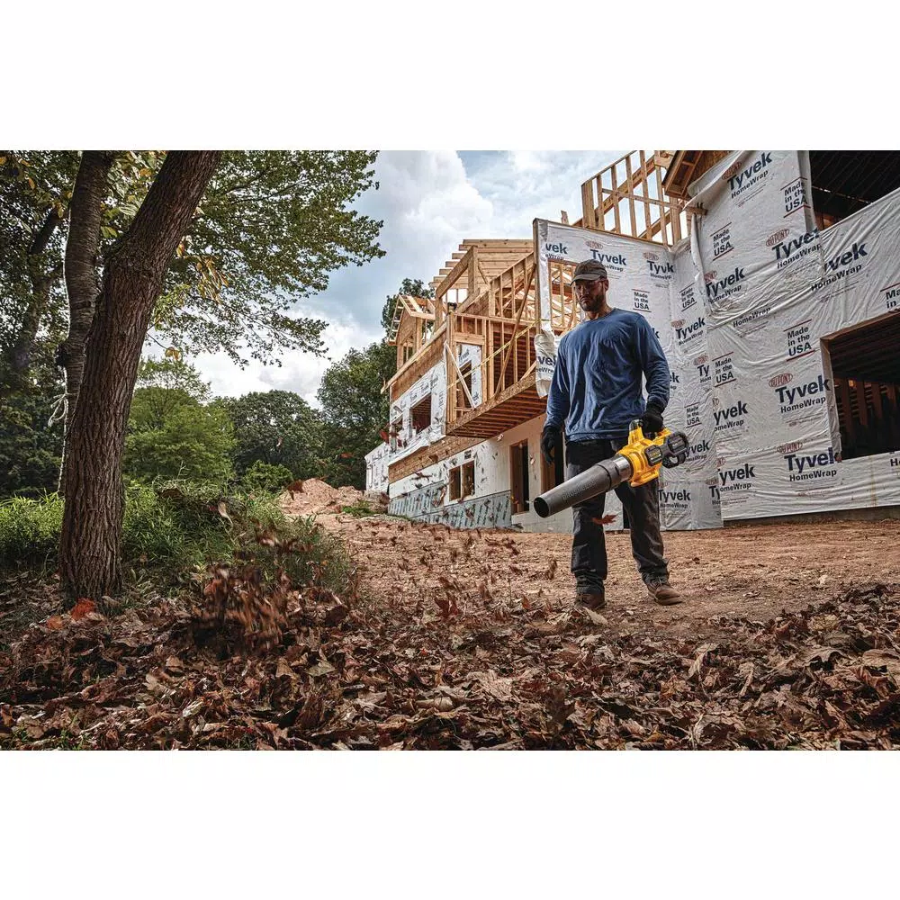 Leaf Blowers DEWALT 125 MPH 600 CFM FLEXVOLT 60V MAX Lithium-Ion Cordless Axial Blower (Tool Only) - Image 4