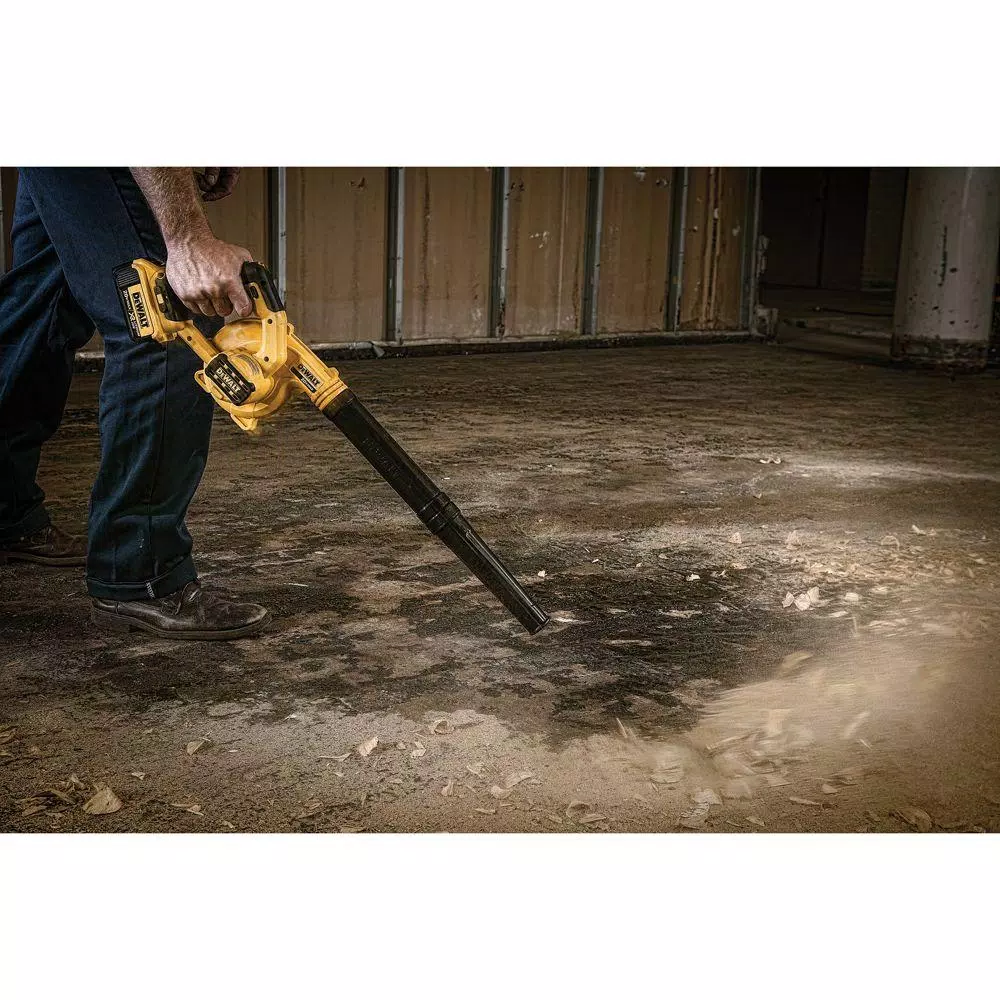 Leaf Blowers DEWALT 20-Volt MAX Cordless Compact Jobsite Blower 135 MPH 100 CFM (Tool-Only) - Image 10