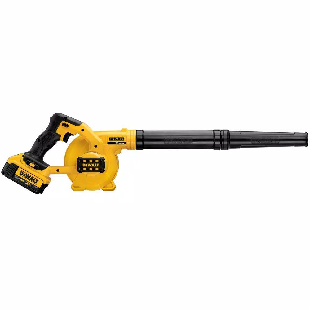 Leaf Blowers DEWALT 20-Volt MAX Cordless Compact Jobsite Blower 135 MPH 100 CFM With (1) 20-Volt 4.0Ah Battery & Charger - Image 6