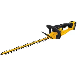 Trimmers DEWALT 22 In. 20V MAX Lithium-Ion Cordless Hedge Trimmer With (1) 5.0Ah Battery, (1) 3.0Ah Battery And Charger Included -cuisinart shop dewalt cordless string trimmers dcht820p1dcb200 c3 1000